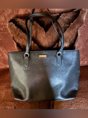 Kate Spade large black tote. EUC